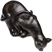Nostalgia Gato Escultura jardín de la casa de Estilo Antiguo Figura la